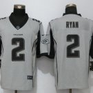 Mens Atlanta Falcons 2# Matt Ryan gray Stitched Jersey