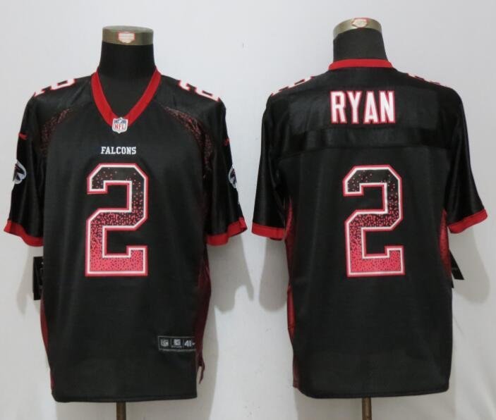 Mens Atlanta Falcons 2# Matt Ryan back red Stitched Jersey