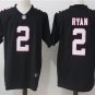 Mens Atlanta Falcons 2# Matt Ryan back 2 Stitched Jersey