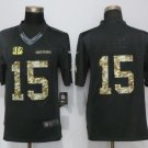 Mens Cincinnati Bengals 15# John Ross III black 4 Stitched Jersey
