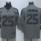 Mens Seattle Seahawks 25# Richard Sherman gray Stitched Jersey