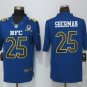 Mens Seattle Seahawks 25# Richard Sherman blue Stitched Jersey