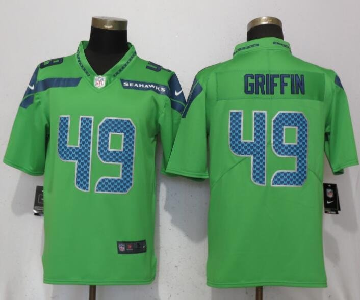 Mens Seattle Seahawks 49# Shaquem Griffin green Stitched Jersey