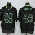 Mens Seattle Seahawks 49# Shaquem Griffin balck Stitched Jersey