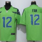 Mens Seattle Seahawks 12# FANS green Stitched Jersey