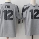 Mens Seattle Seahawks 12# FANS gray 2 Stitched Jersey