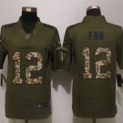 Mens Seattle Seahawks 12# FANS brown Stitched Jersey