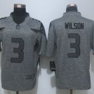 Seattle Seahawks 3# Russell Wilson gray Stitched Jersey