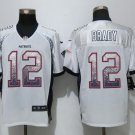 New Patriots 12# Tom Brady white Stitched Jersey