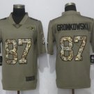 New Patriots 87# Rob Gronkowski salute to service Stitched Jersey