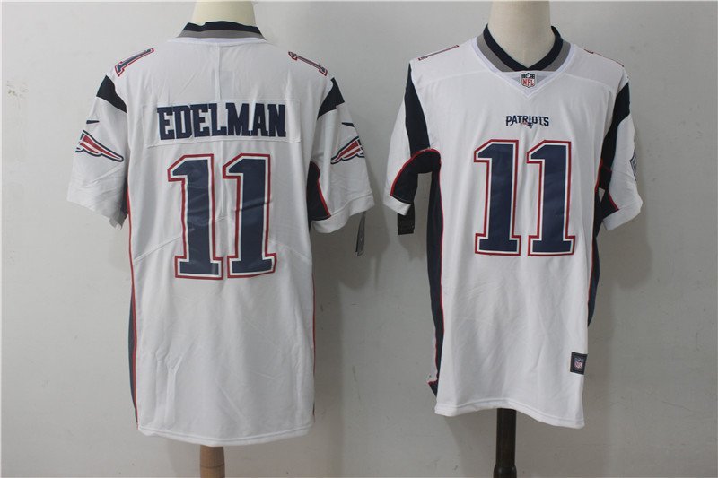New Patriots 11# Julian Edelman white Stitched Jersey