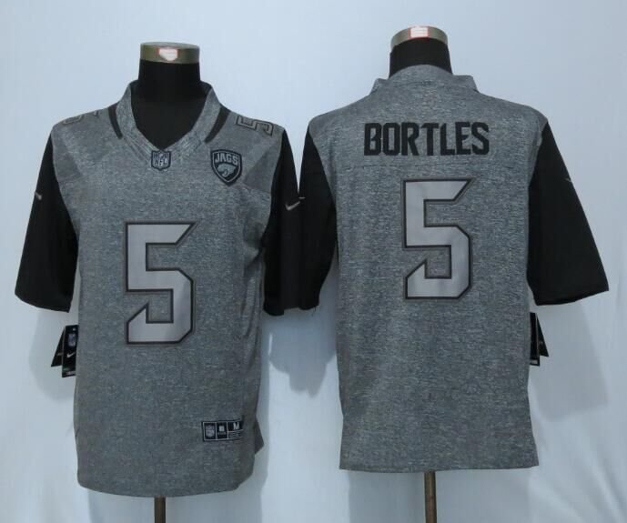 Jacksonville Jaguars 5# Blake Bortles gray Stitched Jersey