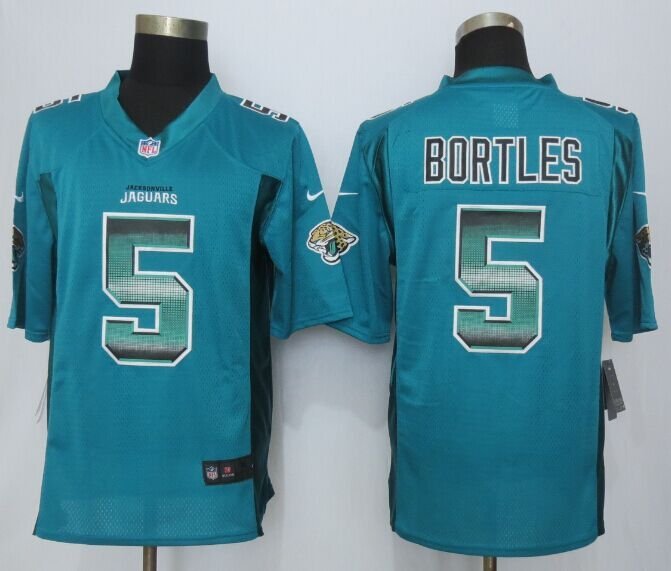 Jacksonville Jaguars 5# Blake Bortles blue Stitched Jersey