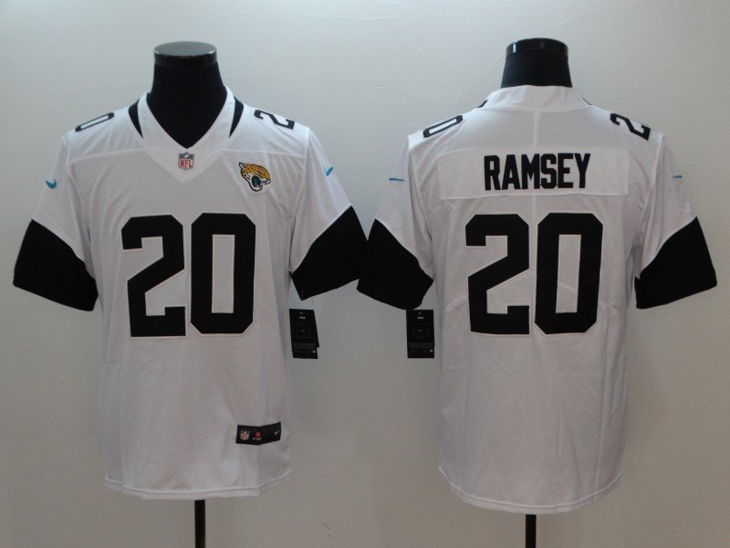 Jacksonville Jaguars 20# Jalen Ramsey white Stitched Jersey