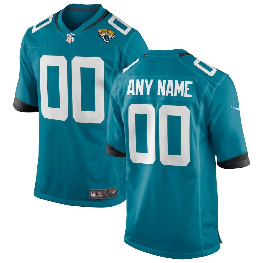 Jacksonville Jaguars Custom Name And Number Game blue Stitched Jersey