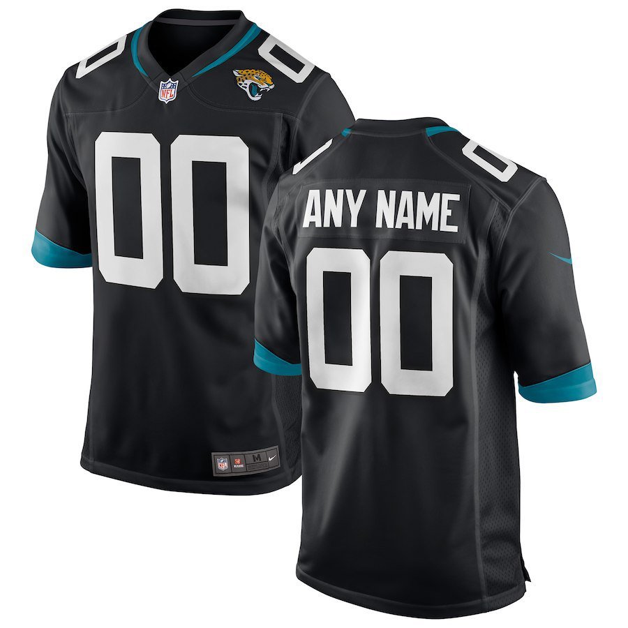 Jacksonville Jaguars Custom Name And Number Game Navy Stitched Jersey