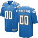 Los Angeles Chargers Custom Name And Number Game Blue Stitched Jersey
