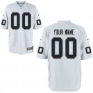 Oakland Raiders Custom Name And Number Game white Stitched Jersey