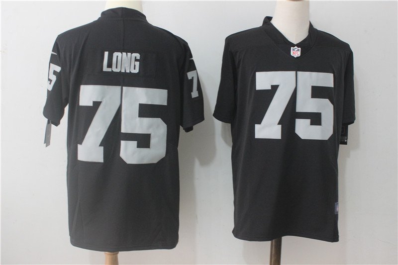 Men's Oakland Raiders 75# Howie Long balck Stitched Jersey