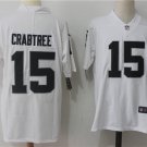Men's Oakland Raiders 15# Michael Crabtree white Stitched Jersey