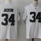 Men's Oakland Raiders 34# Gabe Jackson white Stitched Jersey