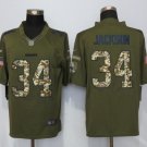 Men's Oakland Raiders 34# Gabe Jackson Camo Salute To Service Stitched Jersey