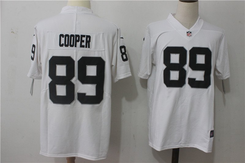 Men's Oakland Raiders 89# Amari Cooper Limited white Stitched Jersey