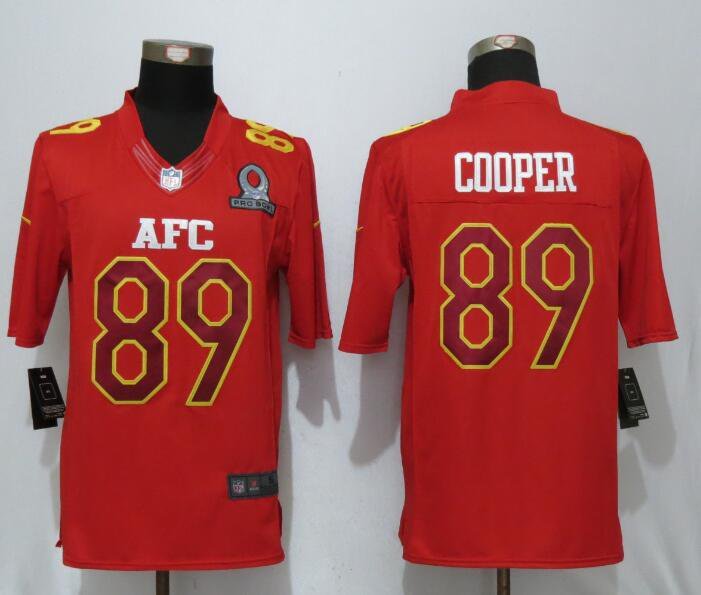 Men's Oakland Raiders 89# Amari Cooper red Stitched Jersey