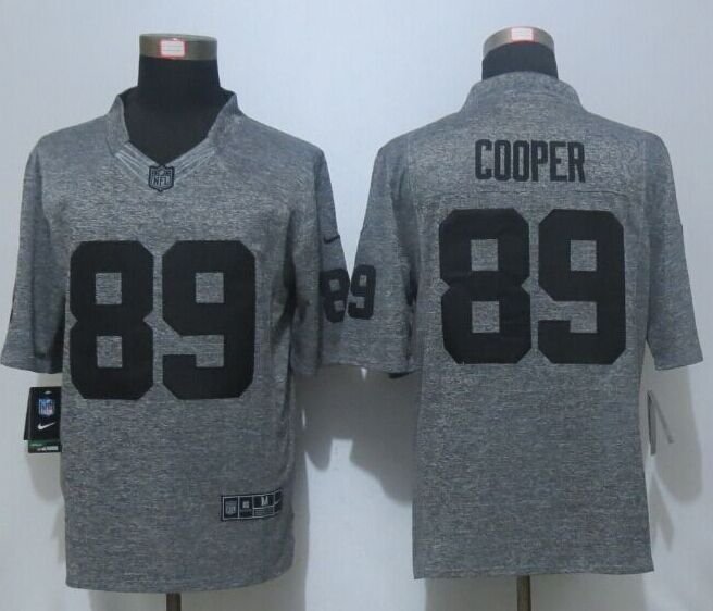 Men's Oakland Raiders 89# Amari Cooper gray Stitched Jersey