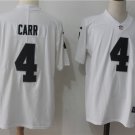 Men's Oakland Raiders 4# Derek Carr white Stitched Jersey