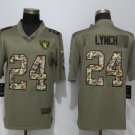 Men's Oakland Raiders 24# Marshawn Lynch Stitched Jersey
