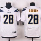 Men's San Diego Chargers #28 GORDONs White Stitched Jersey