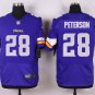 Mens Vikings #28 Adrian Peterson Men elite Navy Stitched Jersey