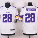 Mens Vikings #28 Adrian Peterson elites white Stitched Jersey