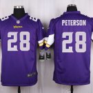 Mens Vikings #28 Adrian Peterson Men game purple Stitched Jersey