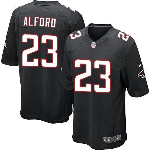 Mens Atlanta Falcons #23 Robert Alford game black Stitched Jersey