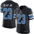 Mens Detroit Lions #23 Darius Slay rush black Stitched Jersey