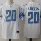 Men's Detroit Lions 20# Barry Sanders Limited White Stitched Jersey