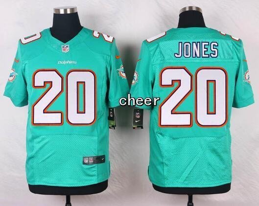 Dolphins #20 Reshad Jones mens elite green Stitched Jersey