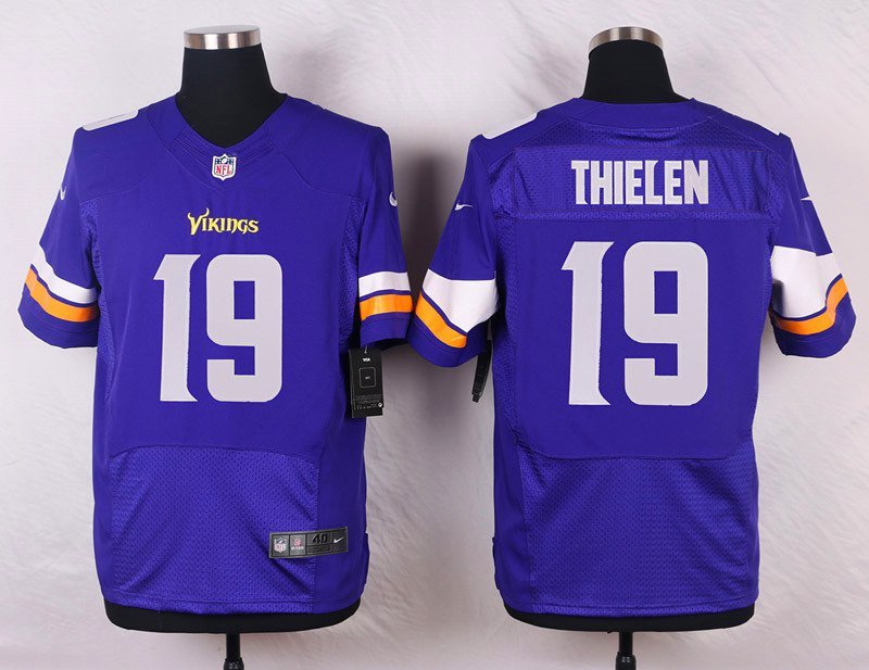 Vikings #19 Adam Thielen elite Stitched Jersey