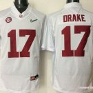Men Alabama Crimson Tide 17 Kenyan Drake White College Stitched Jersey