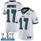 Men's Eagles #17 Alshon Jeffery White Super Bowl LII Game Stitched Jersey