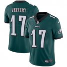 Mens Eagles #17 Alshon Jeffery Green Stitched Jersey