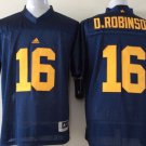 Men Michigan Wolverines 16 Denard Robinson Navy Blue College Stitched Jersey