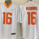 Men Tennessee Volunteers 16 Peyton Manning White College Stitched Jersey
