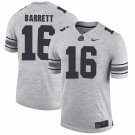 New Men's #16 J.T. Barrett college Gray Stitched Jersey