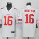 San Francisco 49ers 16 Montana White 2017 Vapor Limited Stitched Jersey