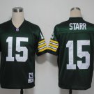 Green Bay Packers #15 starr green Stitched Jersey