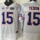 Men Florida Gators 15 Tim Tebow White College Stitched Jersey