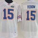 Men's Florida Gators #15 Tim Tebow College NCAA White Stitched Jersey